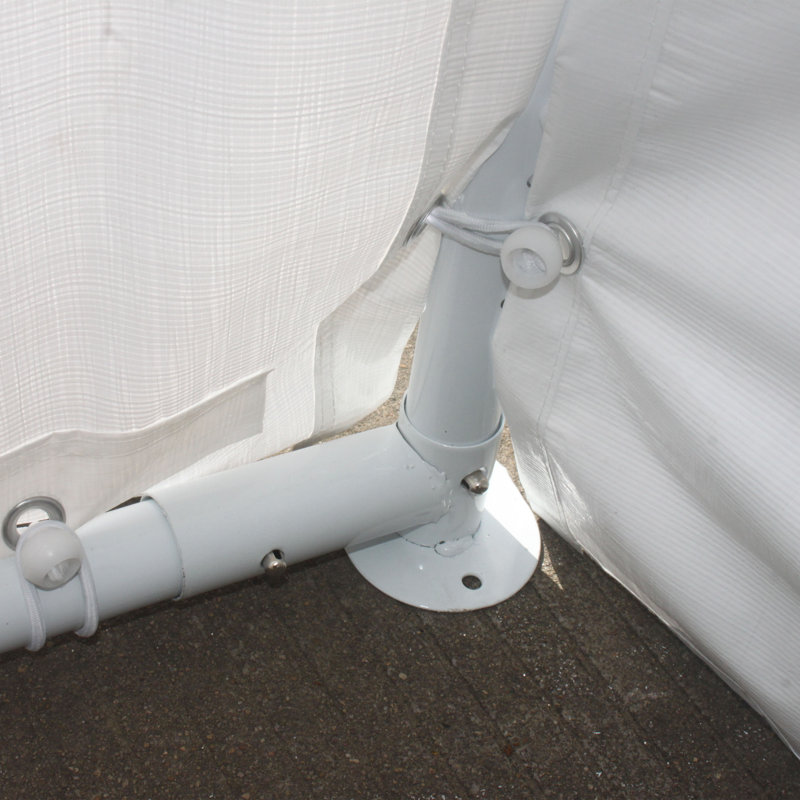 White 20x40 ft Metal Frame Outdoor Event Tent with Windows