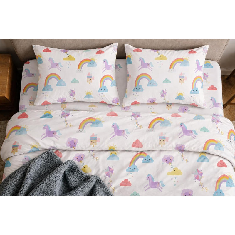 Ensemble de draps en micro-fibre, Ensemble de draps pour grand lit avec 2 taies d'or