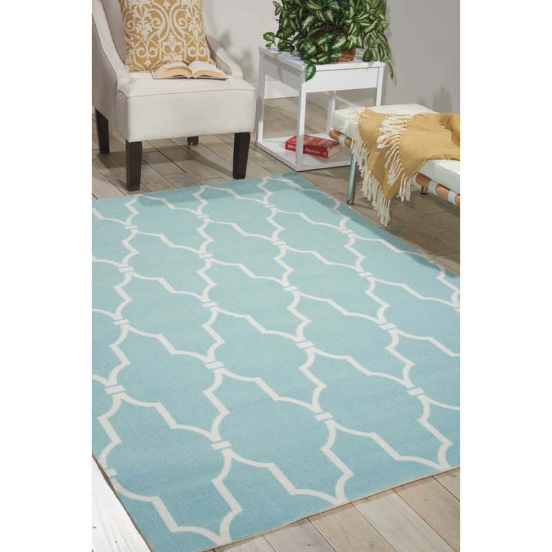 Tapis turquoise Dian, Rectangle 10 pi x 13 pi
