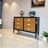 Modern sea shell handle drawer accent cabinet.