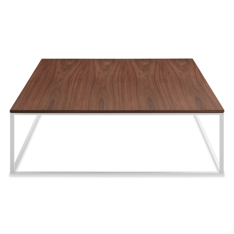 Minimalista Solid Wood Coffee Table, White