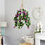 Bougainvillea artificiel mélangé dans un panier