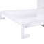 Grand lit blanc avec tablette pratique