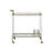 Cirro Serving Cart,Kitchen island With Wheel,Mirrored Top