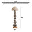 Luminaire de plancher empilé à motif zébré