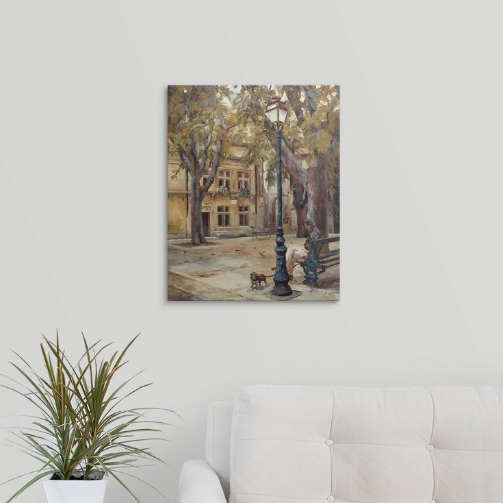 « ii » par marilyn hageman, reproduction d’art Provence Village, H 20 po x l 16 po x P 1,5 po, Toile