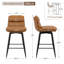Tabouret de comptoir pivotant 26 po avec structure en métal-580158634
