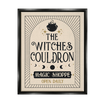 «Witches Cauldron Vintage Shoppe» par Angela Nickeas - impression sur bois