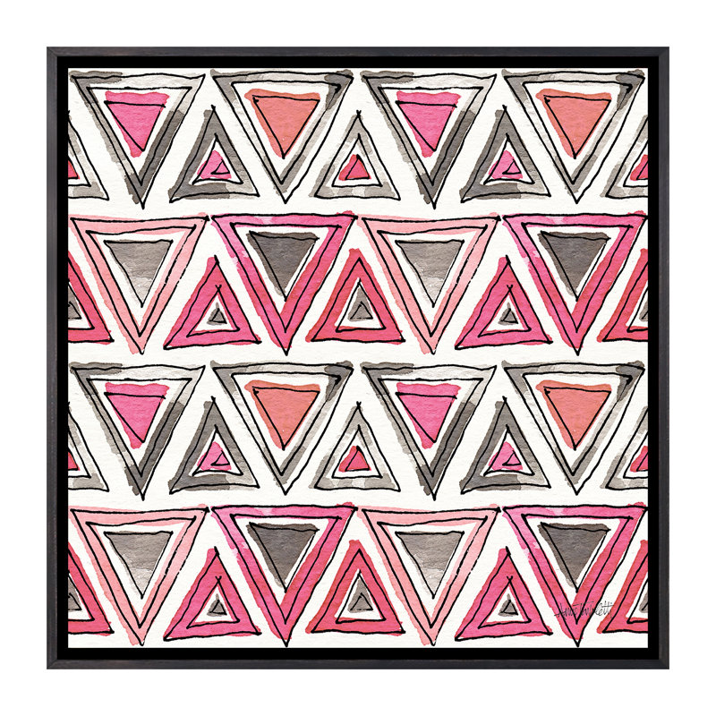 Art sur motif d’accents chic, H 18 po x l 18 po x P 1,5 po, Toile avec cadre noir patiné