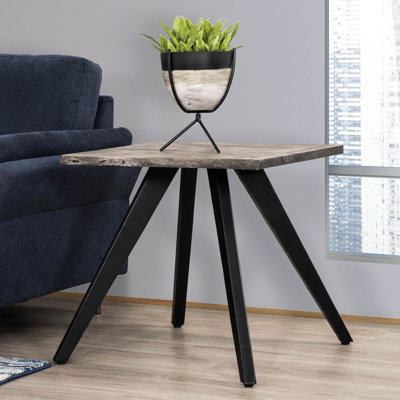 Table de bout en bois et métal 24 po Jett