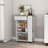 Blosson Kitchen Cart, One Drawer, Two Open Shelves, Four Casters - Light Oak-475898986