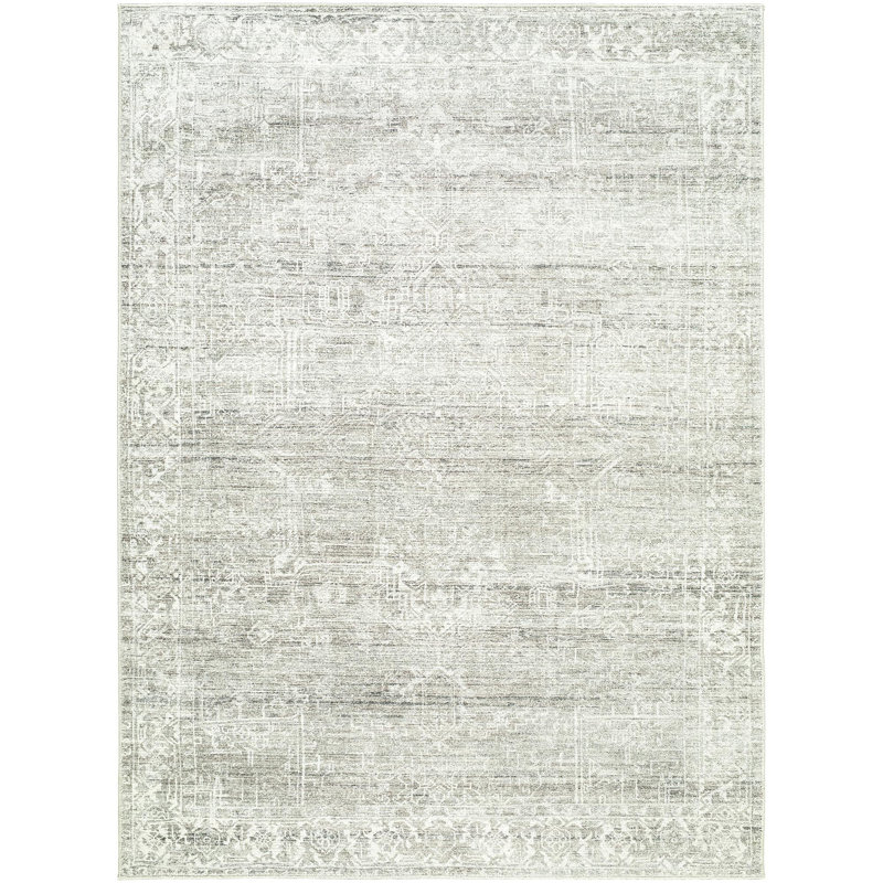 Galey Alix x Livabliss Collins Avenue VIII Indoor Machine Woven Area Rug, Rectangle 2'1" x 3'9", Gray