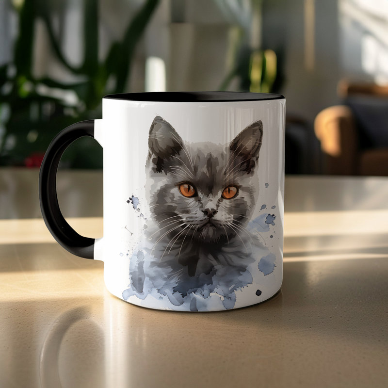 Ceramic Coffee Mug, 2, Black