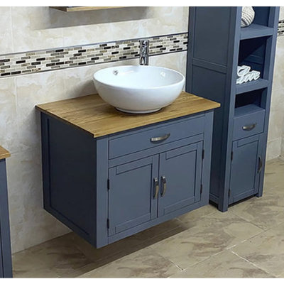 Ahearn 750 mm Single Vanity with Vessel Ceramic Basin