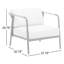 Chaise de patio avec coussins Carly
