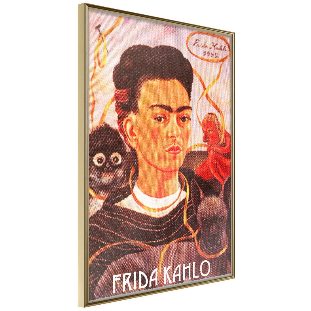 Gerahmter Fotodruck Frida Khalo – Self-Portrait