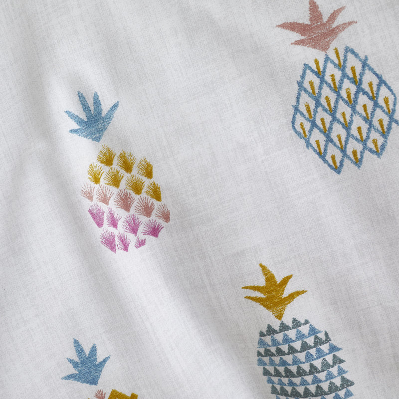 Ananas Pineapple Cotton Duvet Cover Set, Single Duvet Cover + 1 Standard Pillowcase