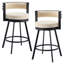 Tabouret de comptoir pivotant H 26,6 po Ayala-1630852330
