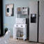 23.6 Inches Broad White Kitchen Pantry With Drawer And Shelves 1 5 For Functional Area