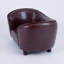 Canapé compact en similicuir brun chocolat 18 po x 12 po, convenant aux chiens de moins de 18 lb