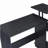 Levi black top writing desk