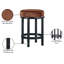 Tabouret de comptoir en velours Monette-888047066-900618412