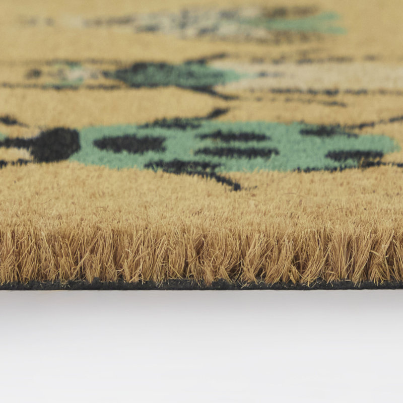 Beetle and Bugs Blue Animal Doormat