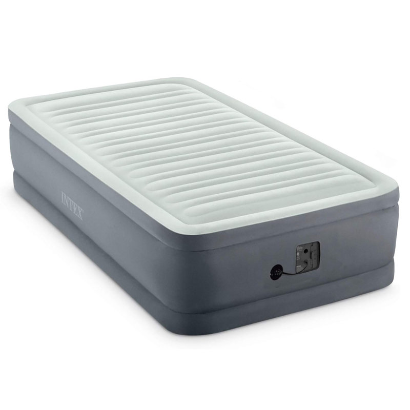 Intex PremAire Dream Support Fiber Tech Air Mattress with Built-In Pump, Twin