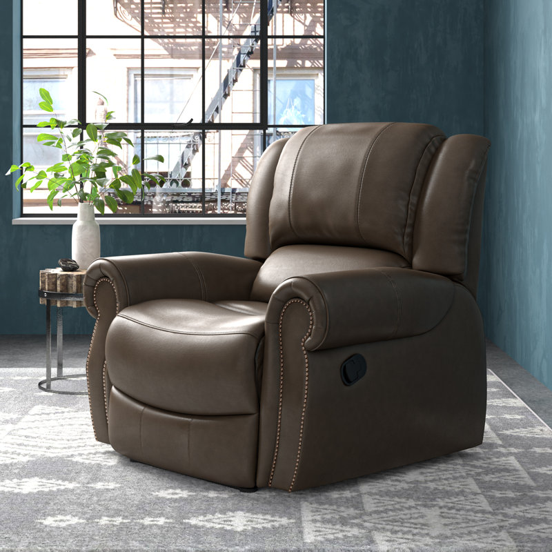 Fauteuil inclinable standard Morella, Similicuir chameau foncé