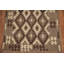 Tapis géométrique brun en laine Kilim 5 x 6