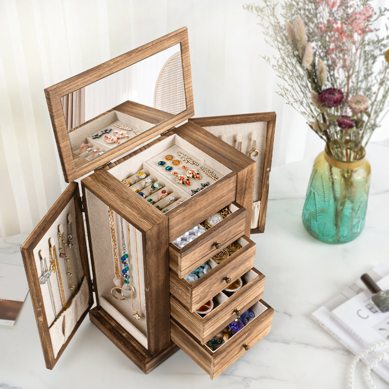 Wooden Jewelry Organizer Box Jewelry Boxes For Women Millwood