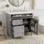 Meuble-lavabo 36 po avec lavabo supérieur-391076035