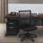 Regency Fusion 2 Person Bench Workstation with Privacy Panel-22798300