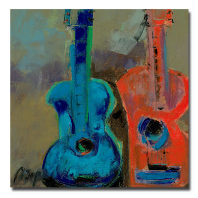 "rouge et bleu" par boyer, reproduction d’art sur toile