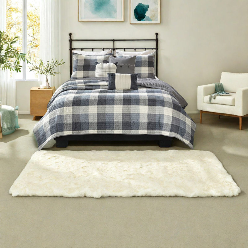Ensembles de literie à chevrons gris confortables pour un style campagnard moderne