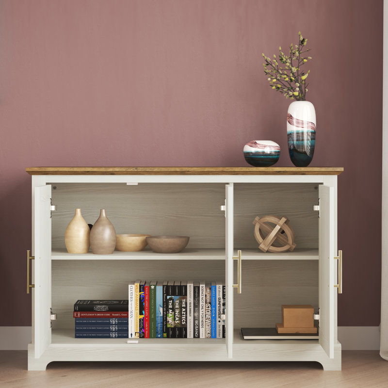 Anfield 3 Door Sideboard, White Oak