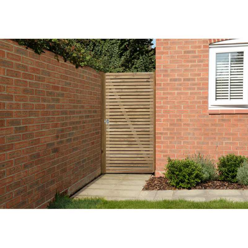 180cm H x 90cm W Beige Wood Gate