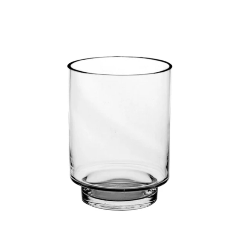 Vase en verre transparent