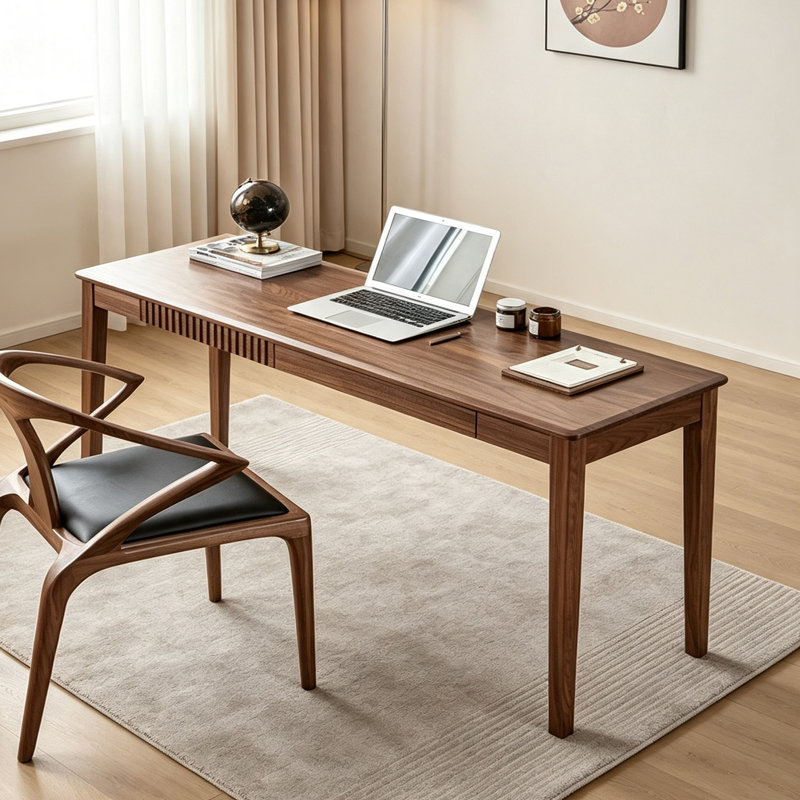 Small-sized study desk, 29.53" H x 62.99" W x 17.72" D