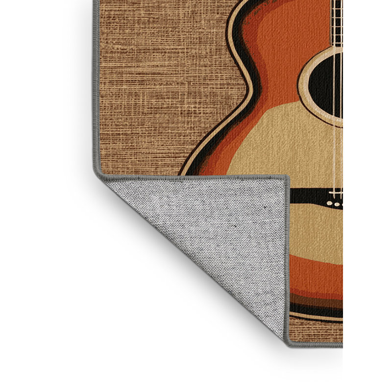  Tapis lavable pour guitare, Rond 3 pi