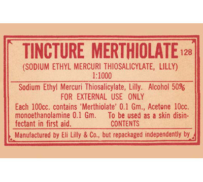 " Tincture Merthiolate "