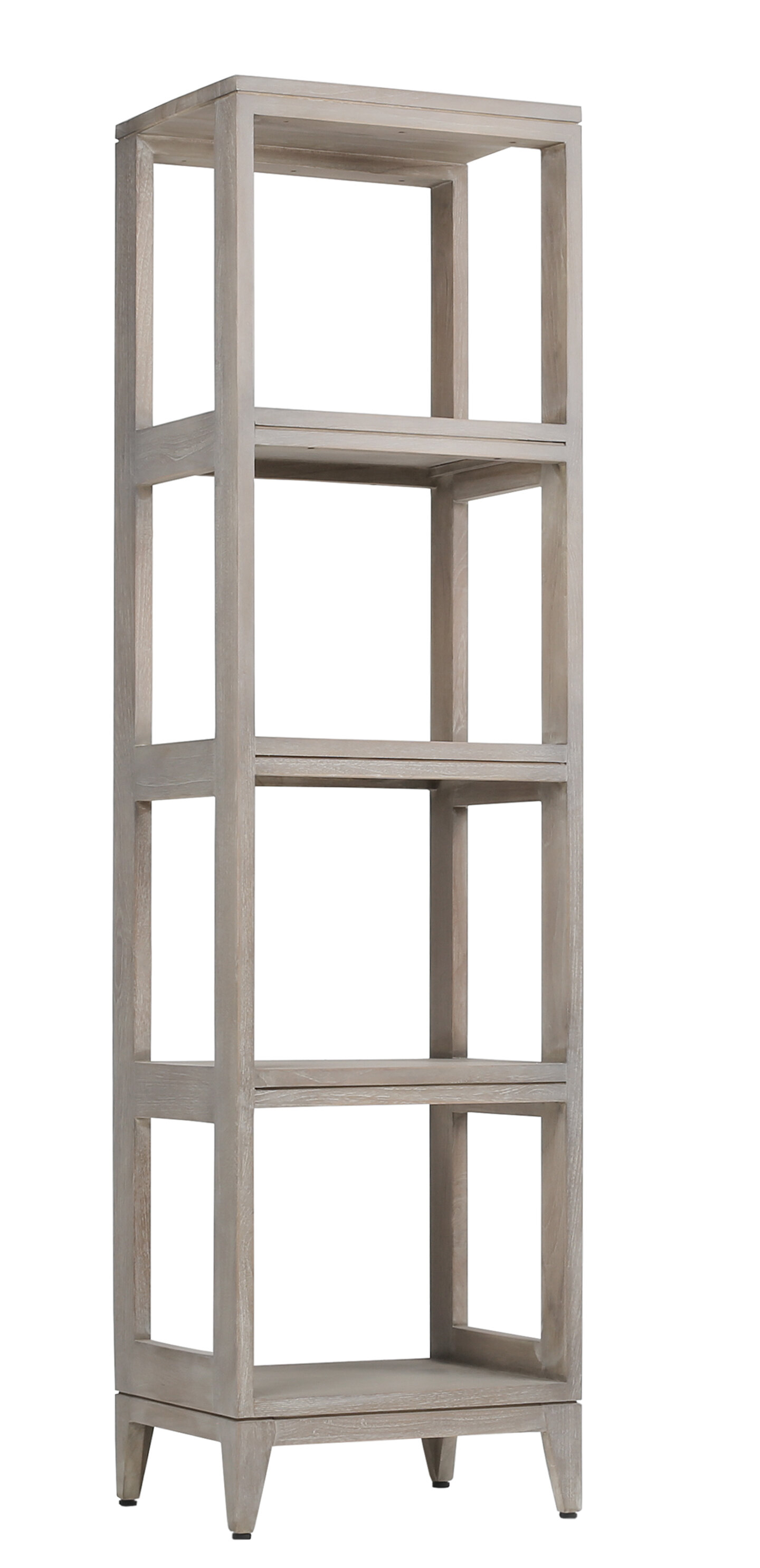 Sharon 16 W x 60 H Bathroom Shelf Finish: Gray Teak