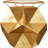 Pentagonal Iron End Table with Glass Top