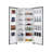Impecca 21.4 Cu. Ft. 36”W CounterDepth Side by Side Refrigerator Stainless Steel