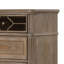 Commode haute Lyla, 5 tiroirs, structure en bois de chêne brun rustique