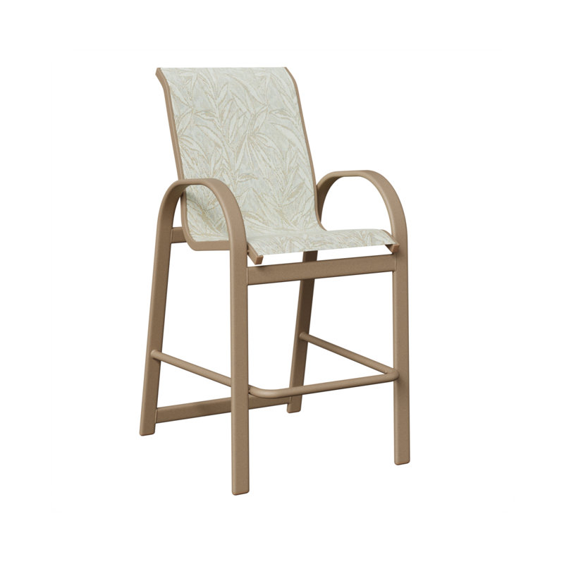 Fauteuil de bar berlinois Berlin, Chêne veiné de bois, Montego Bay