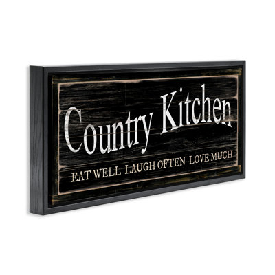 «Rustic Country Kitchen», art mural encadré sur toile flottante par Cindy Jacobs
