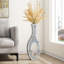 30" Crystal Glass Floor Vase Crushed Diamond Inlay Home Decor
