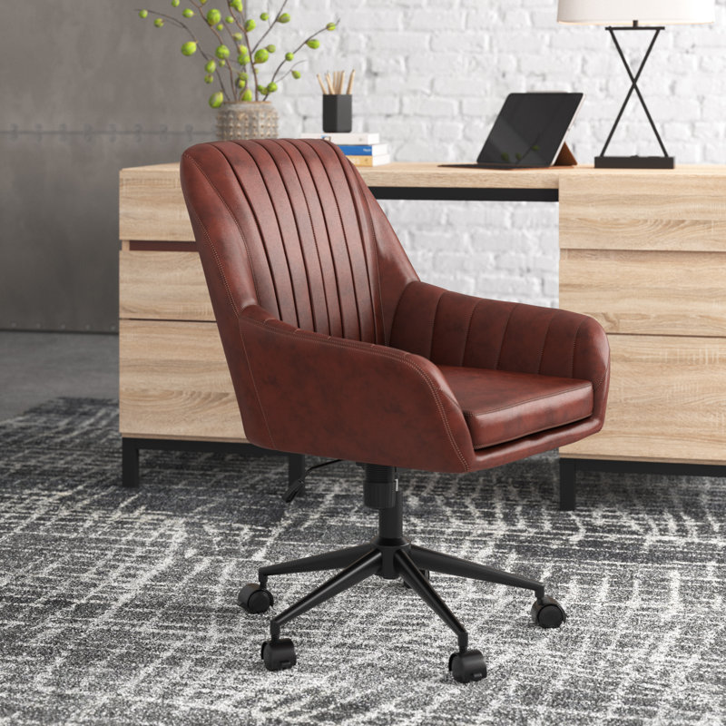 Chaise de travail, Brun