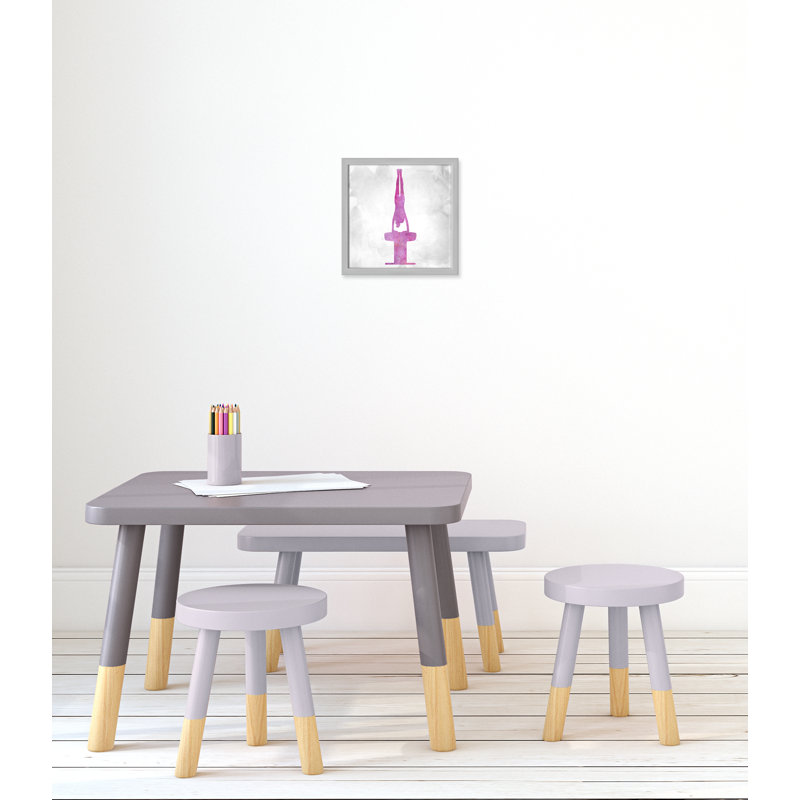 Gymnastique 1, H 13 po x l 13 po x P 1,19 po, Encadré de boîte argent
